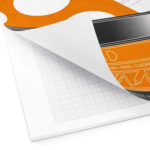 Ashton and Wright - A3 Grey-Grid Graph Pad - 80gsm Paper - 60 Sheets - Pack of 2