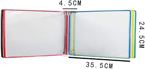 MWxpoSediR Catalog Display Rack,Wall-Mounted Reference System, Flip File Holder, Wall-Mounted Magnetic Display (PVC+Metal)