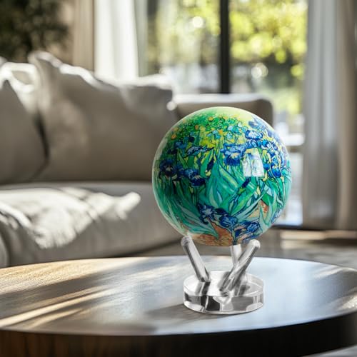 MOVA Self Rotating Globe, Van Gogh Irises Classic (4.5")