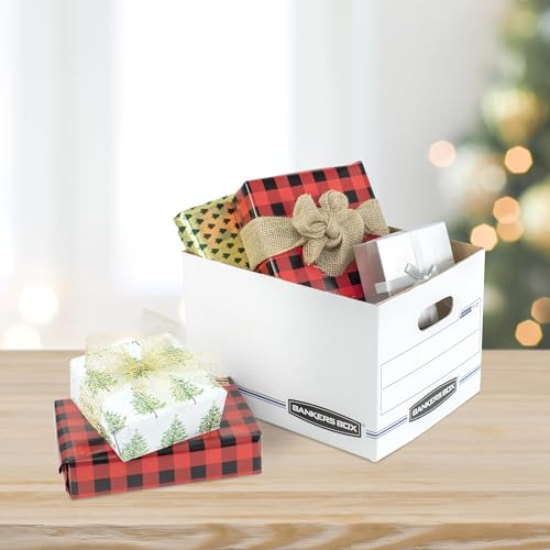 Bankers Box 20-Pack Basic-Duty File Storage Box with Lid, Letter/Legal