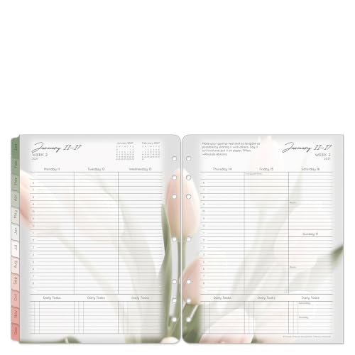 FranklinCovey - Blooms Weekly Ring-Bound Planner (Monarch, Jan 2027 - Dec 2027)