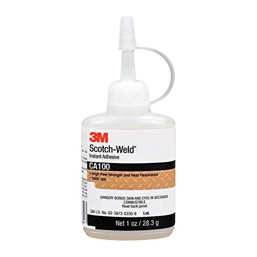 3M Scotch-Weld Instant Adhesive CA8, Clear, 1 fl oz Bottle