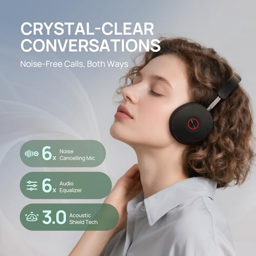 Yealink WH68 Hybrid Wireless Headset with Noise Cancelling Mic for Office