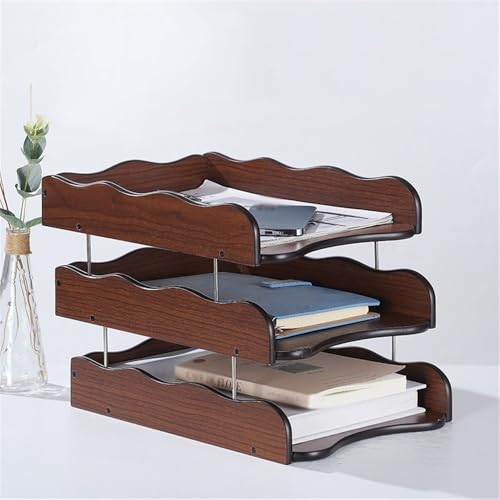 File sorter for Desk Desk Organiser,3 Tire Letter Paper Tray for A4 File,Home Office Supplies