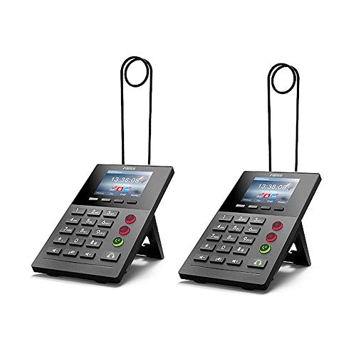 Fanvil IP Phone X2P Professional Call Center Phone with PoE and Color Display 2 SIP Lines (2-Pack)