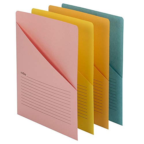 Smead Organized Up Notes Slash File Jacket, Letter Size, Assorted Colors, 12 per Pack (75427) - Sold as 2 Pack