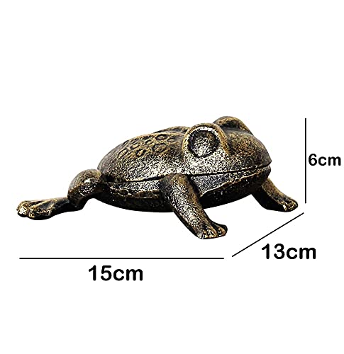 Komkommax Garden Decoration Hidden Key Holder for Outside Hide a key Frog Design, Spare Key Hider Safe For Garden Yard Or Outdoors Use