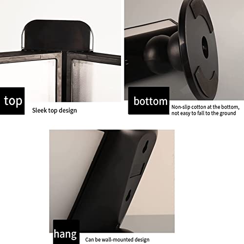 UMJIGF Desktop Reference System - Catalog Display Rack, 20 Double-Sided Panels, Letter-Size, for Display A4 Documents, Offices, Dining Room, Product Price List, Poster Rotating,20 pages