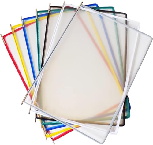 MWxpoSediR Catalog Display Rack,Wall-Mounted Reference System, Display Panel System Table Wall, A4 Price List Holder 10 Display Panels,(Color:Panels B A4 Letter)