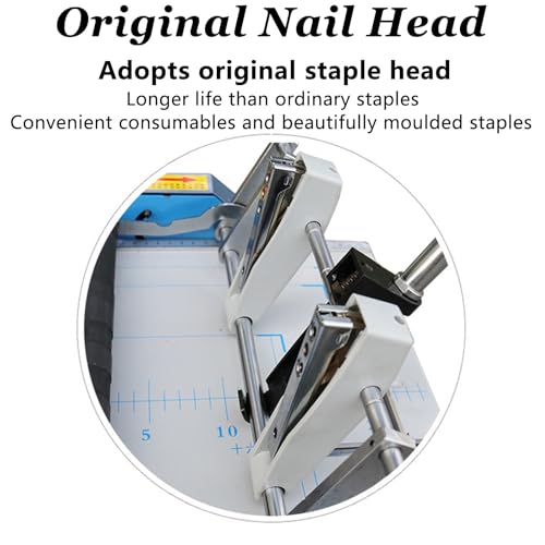 Paper Folding Machine,Electric Paper Book Stapler Creaser,A3 Brochure Stapler Folding Machine,Folder Dashed Machine Flat-Clinch Automatic Binding Machine,4reservations