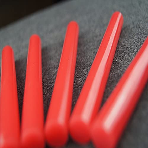 ZTBH Hot Melt Glue Sticks 25 PCS Hot Melt Glue Stick, Bright Red Lacquer Wax Gift Box, Christmas Valentine's Day Wine Bottle Cap Painting 11 * 200mm Melt Glue Stick (Diameter : 11mm, Length : 200mm)