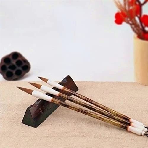 YMGSCC Chinese Calligraphy Brush Pen Hard Weasel Hair Ink Brush Set Official Script Painting Writing Brush Pen