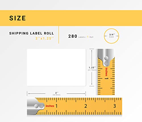 HouseLabels Compatible with Zebra, 3/4" Core, 2" x 1.25"