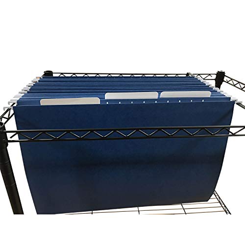 Ruby Paulina 11x17 Hanging File Folders – 25 Pack Tabloid Size Hanging File Folder Organizer with Plastic Tabs – Blue 11 x 17 Folder for Filing Cabinets, Bins, Drawers, and Organizers