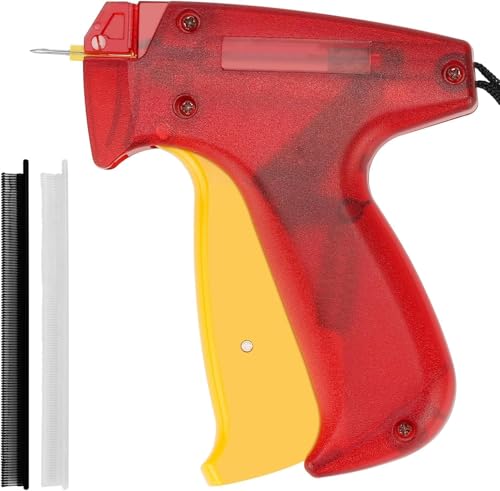 Tagging Gun for Clothing, Fine Stitch Mini Stitch Gun for Clothes,Stitch Quick Clothing Fixer Sewing Quilting Hemming Quick Stitch with 1050 Black & 1050 White Micro Fasteners