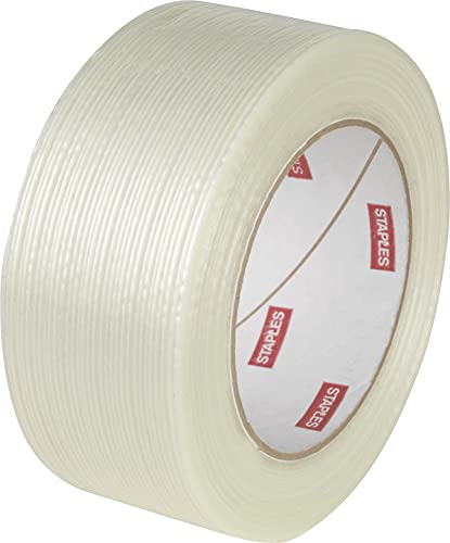 Staples Filament Tape, 48mm x 55m, Reinforced Strapping, 6/Pack