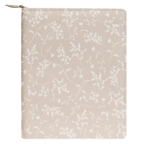FranklinCovey - Elegant Daydream Planner Love Cover for Wire-Bound FranklinCovey Planners | Simulated Leather - Zipper Closure (Classic, Wistful Day Tand)