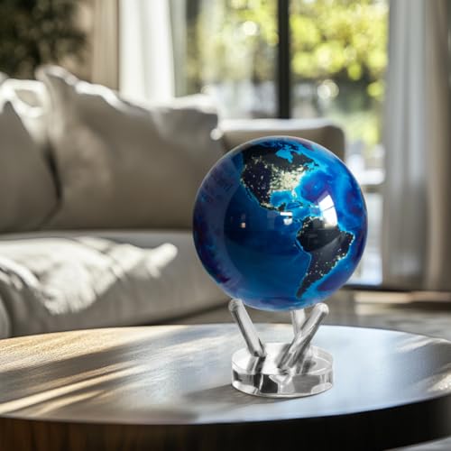 MOVA Self Rotating Globe, Earth at Night Classic (4.5")