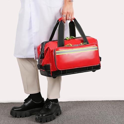Emergency Medical Assistant Bag Empty, Medicine Storage, Professional First Responder with Multiple Pockets for Aid Kit and Nursing Supplies (Color : B, Size 31 * 18 19cm)(A,50 * 27 * 27cm)