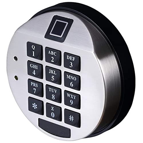 YOSEC Electronic Biometric Gun Safe with Stainless Steel Chrome Finish Keypad Lock
