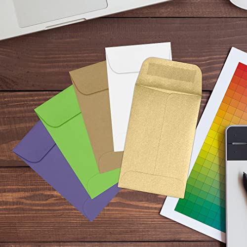 LUXPaper #1 Coin Envelopes | 2 1/4" x 3 1/2" | Blonde Metallic | 80lb. Text | 1,000 Qty