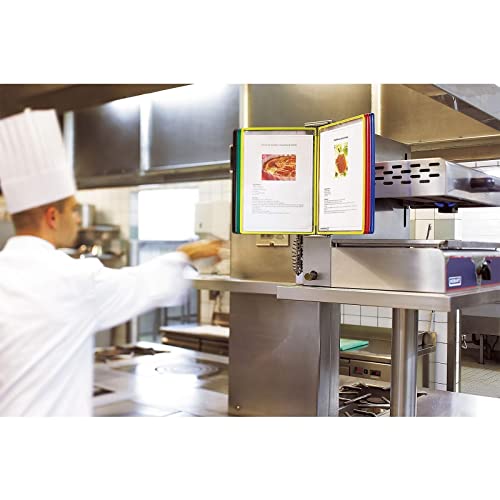 Wall Mount Catalog Display Rack - Wall Mount Reference And Display System, 10 Double-Sided Panels Folder Wall-Mounted File Holder, Poster Flip Book Display, Wall Mounted Reference,Multi-Coloured