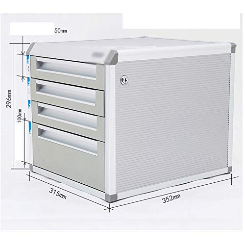 YUQKAI File Manager- Desktop File Cabinet Multi-Layer Drawer Storage Box Password Lockable Data Cabinet Office Supplies Tidy Desk Organiser