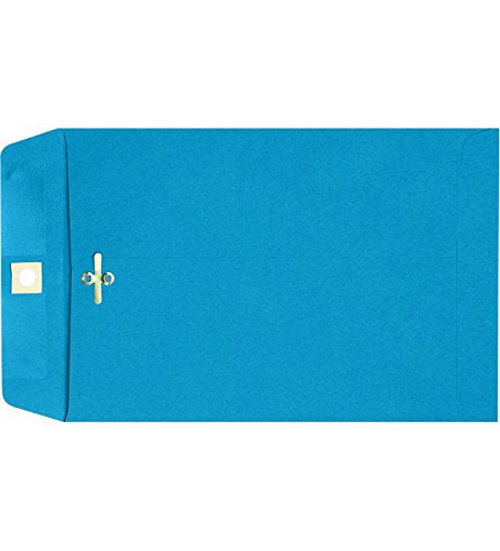 LUXPaper 6 x 9 Open End Envelopes | Clasp | Pool Blue | 80lb. Text | 250 Qty