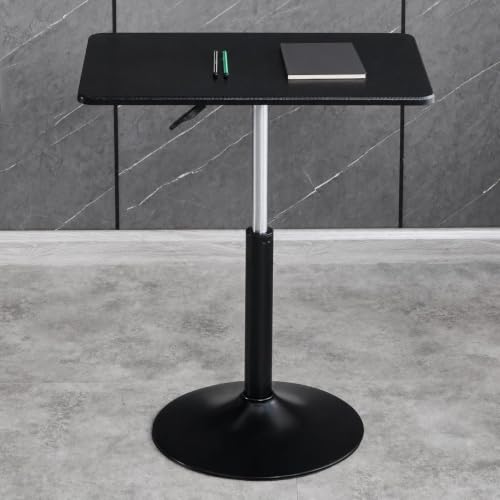 RIXNOMA Round Meeting Table with Wood Base, Modern Wooden Office Table for Conference Rooms and Small Office Spaces