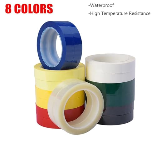 Whiteboard Tape 20Roll 3/5/8mm Length 66M Desktop Positioning Tape Marking Whiteboard Color Discrimination Drawing Grid Line(Blue,8mm)