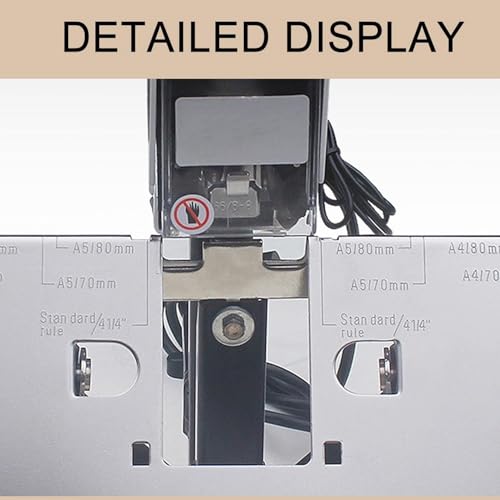 GAZOGJ Electric Stapler, Flat Saddle Binder Stitcher Equipped With1~9 Levels Binding Pressure Knob, Foot Pedal Switch, Binding Thickness 30 Sheets, 100 Mm Nailing Depth for