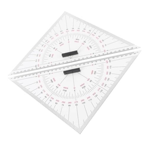 Acrylic 300mm Chart Drawing Triangle Ruler Hand-Drawn Triangle Board Nautical Navigation Triangle Drafting Marine Accessories