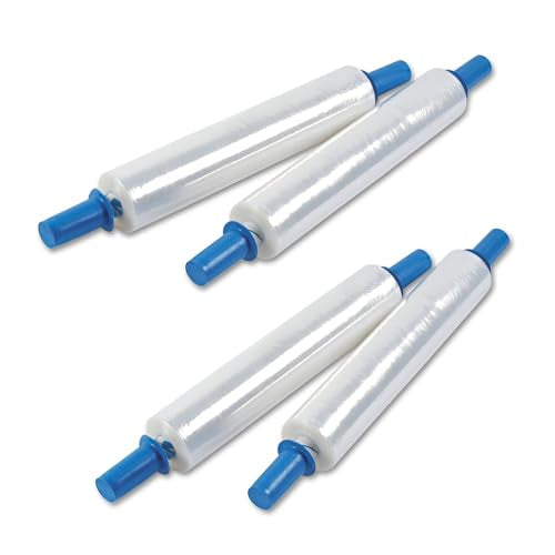 Universal Stretch Film w/Cushioned Handles, 20" x 1,000 ft, 20 mic (80-Gauge), 4/Carton