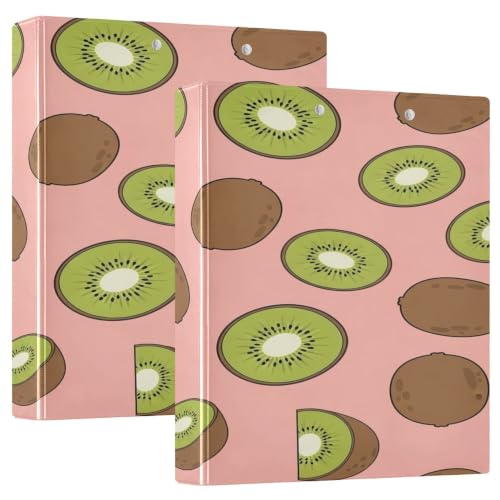 Xpdkjwd Singular Fruit Element Diagram 3 Ring Binder Can Hold 200 Letter Size Binders, Suitable for Home, Office, Dormitory, 2Pcs