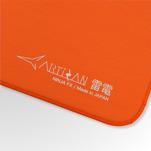 Artisan FX Raiden Gaming Mouse Pad – MID, XXL (500x490mm), Daidai Orange