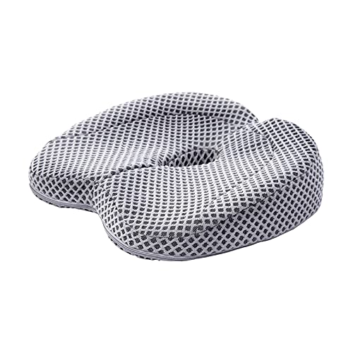 GIENEX Extra-Large Memory Foam Seat Cushion – Perfect for Office Chair and Wheelchair – Does Not Slip Even on Smooth Marble Floors – Washable – Relieves Back Pain