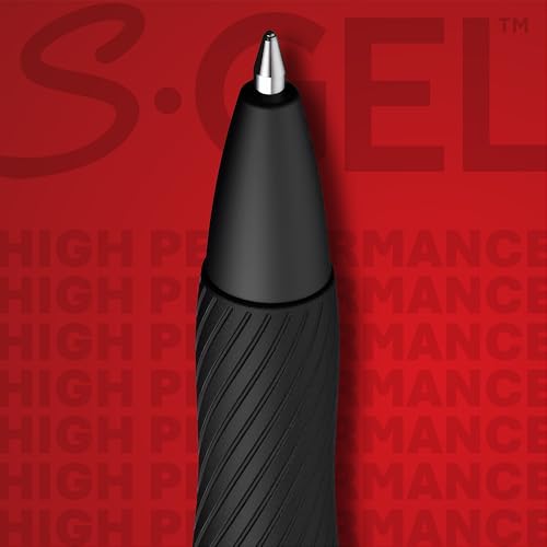 Sharpie S-Gel Gel Pens, Black Barrel, Medium Point (0.7mm), Blue Ink, 36 Count - Home, Office, School, Journaling, Writing, Note-Taking, Teacher Supplies