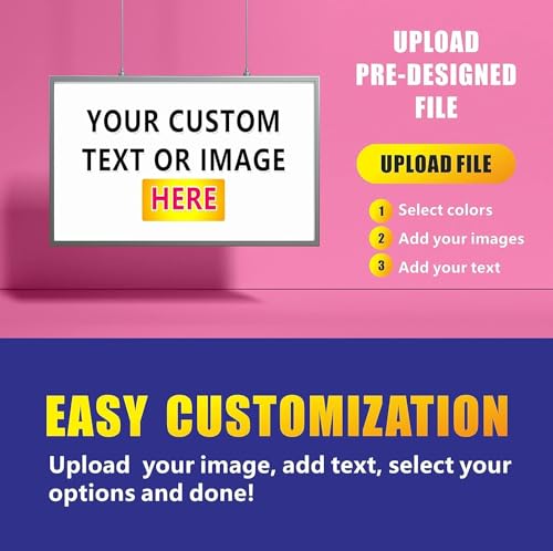 Custom Banners and Signs Personalized Customizable Full Color Vinyl Banners Printing for Parties Business Birthday and Graduation (10'x10')