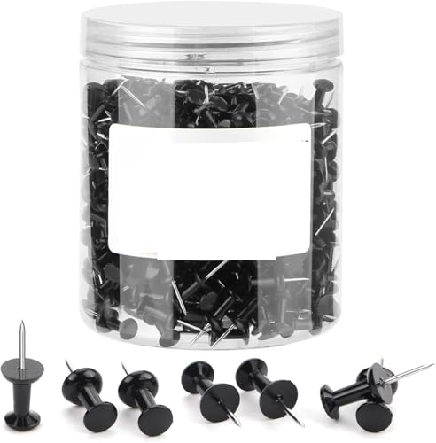 Thumbtack 500 Counts Clear Steel Points Standard Push Pins for Bulletin Board