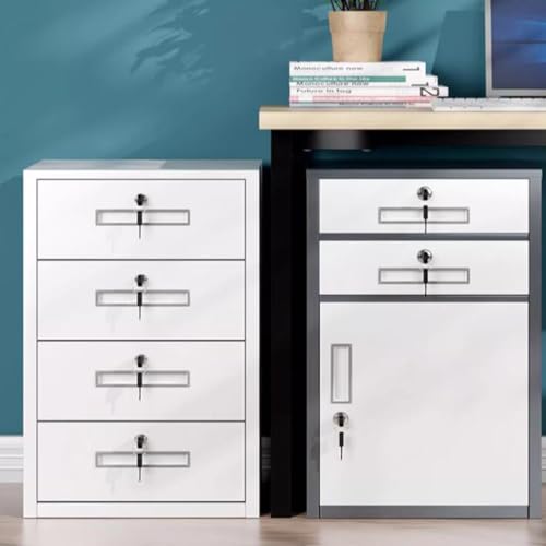 ntumLeap Vertical File Cabinet with 4 Lockable Drawers,Space-Saving Steel Storage for Home & Office,Modern Design for Secure Document Nization & Efficient Workspace Management,