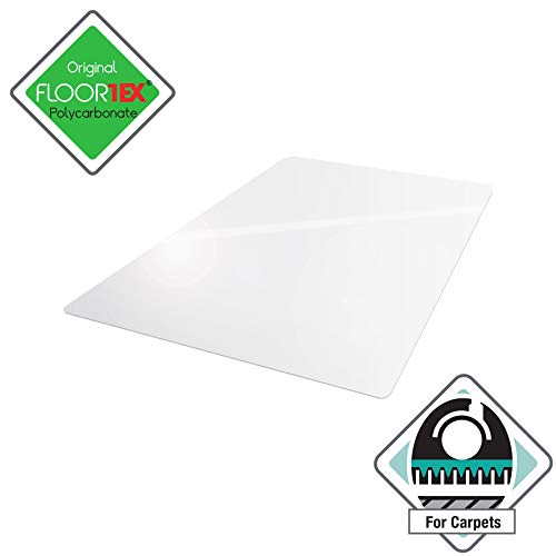 Floortex® Exclusive Ultimat® Polycarbonate Rectangular Chair Mat for Carpets up to 1/2" - 48 x 79