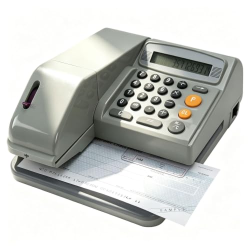 Check Printer, Calculator with Tape Print Out, 14-Digit LCD,
