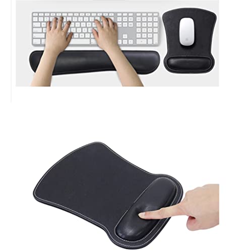 WERFOGH Leather Pad Keyboard Wrist Rest Hand Mats Rubber Base(D)