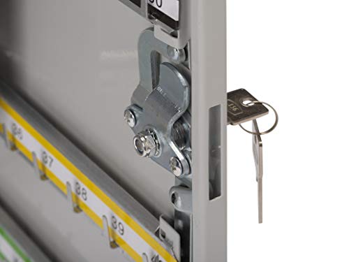 Burg-Wachter KC400HL Heavy Duty Double Door Key Cabinets, 400 Hooks, Grey