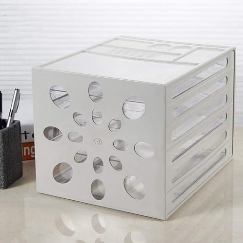KUYBTU Filing Cabinet Transparent Drawer Cabinet Lockable Plastic File Cabinet Plastic File Cabinet