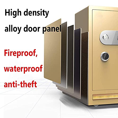 saditesdk Strongbox,Safe and Durable Fireproof Waterproof Safe Safe Box Security Safe Box Digital Cabinet Safe Safes Heavy-Duty Steel Fireproof and Anti-Theft Mechanical ，Black