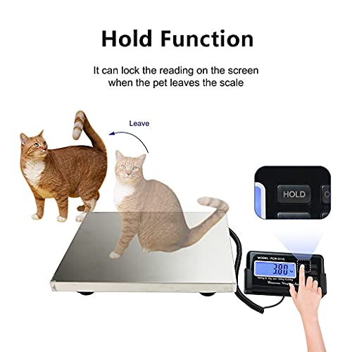 660lb Heavy Duty Digital Shipping Postal Scale Pet Vet Scale for Busniess Office Home Warehouse Package Lugggage LCD Display