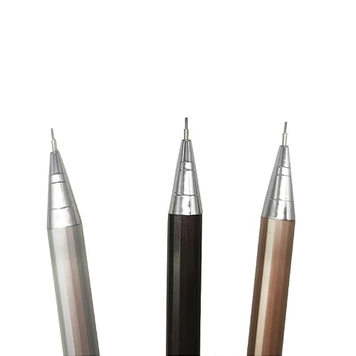 rxxcmd 3 Mechanical Pencils New Student Replaceable Lead Pencil For Office(0.7mm)
