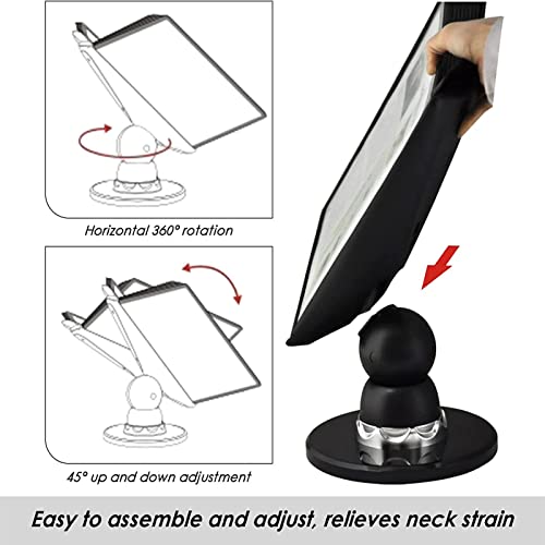 Wall file organizer,Wall Mounted File Holder, Catalog Display Rack, 20 Page Double-Sided Panels, Adjustable Desk Flip File Holder Weighted Base, for Office/Home Display and Storage A4 Documents