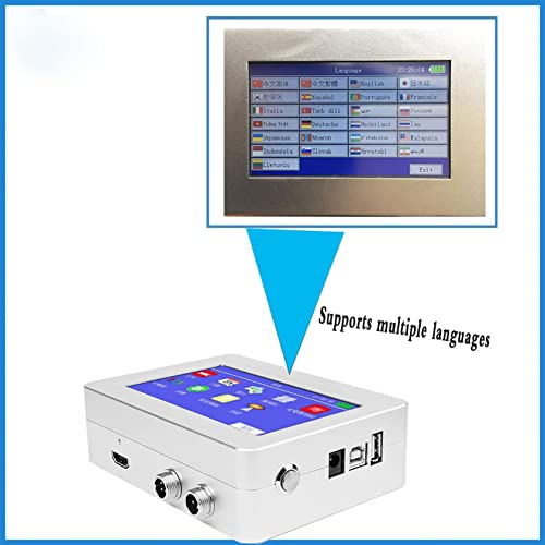 KUYBTU Inkjet Printer, 12.7/25.4Mm Commercial Portable Small Printer Inkjet Coder, Automatic Coding Machine Online Assembly Line Production Date Batch Number Printer Barcode Pat-12.7MM